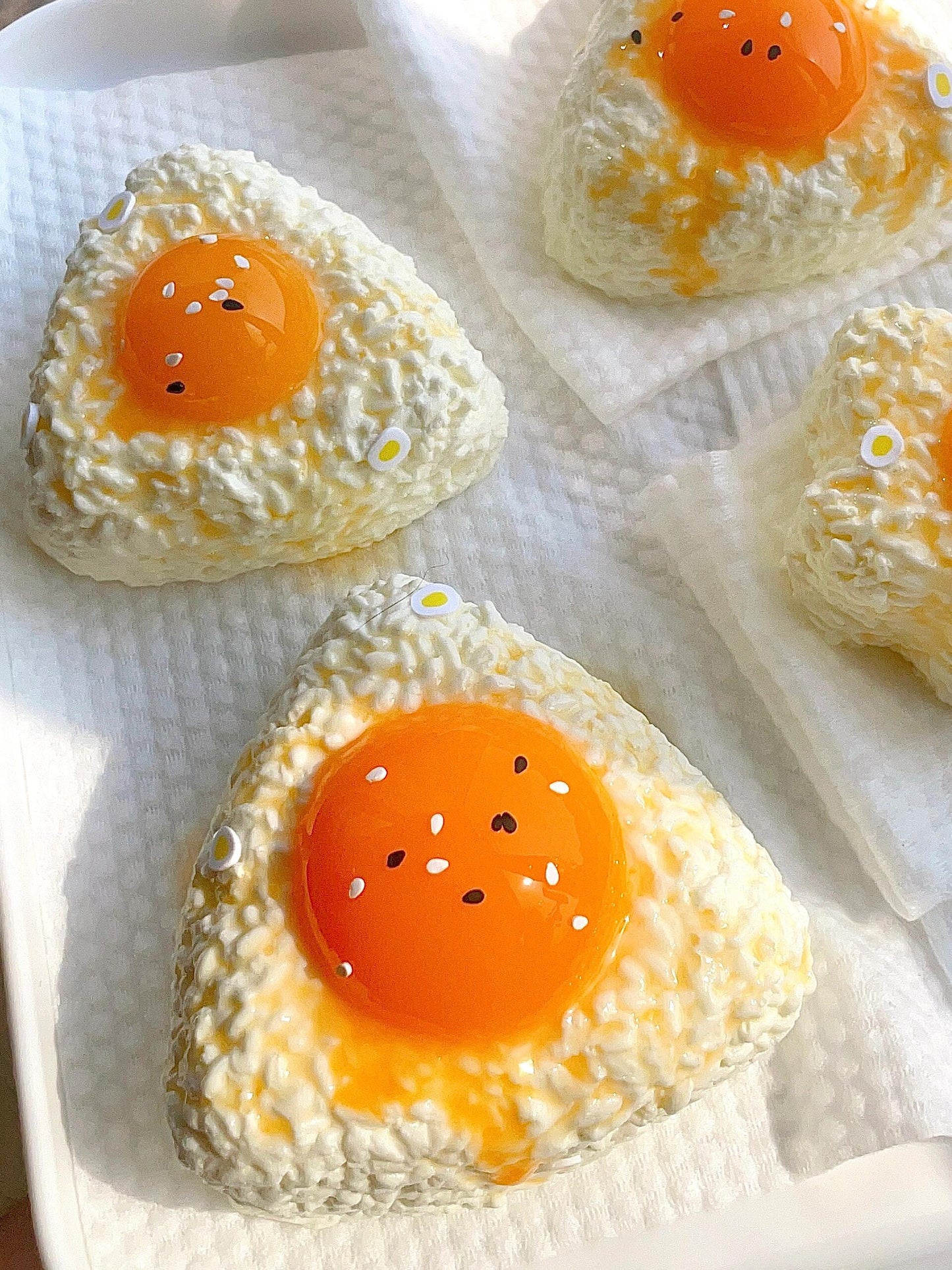 egg yolk Rice ball squishy toy